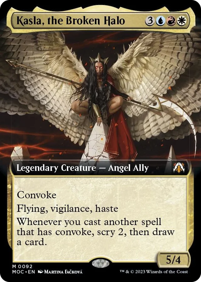 0092 Kasla, the Broken Halo (Extended Art) M Commander: March of the Machine