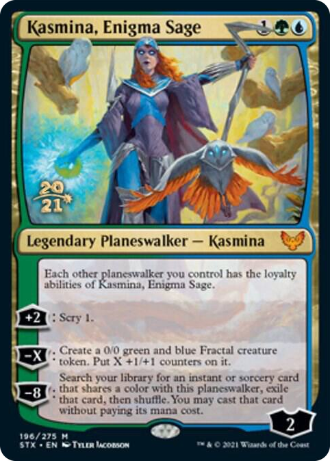 0196 Kasmina, Enigma Sage M Prerelease Cards