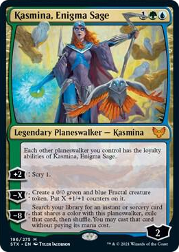 0196 Kasmina, Enigma Sage M Strixhaven: School of Mages