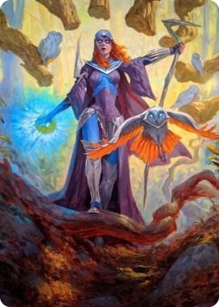 0029 Kasmina, Enigma Sage Art Card S Art Series: Strixhaven