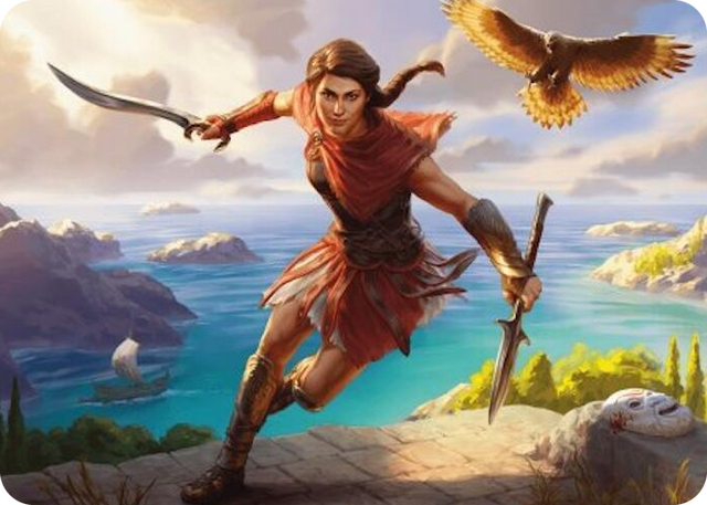 0006 Kassandra, Eagle Bearer Art Card S Art Series: Universes Beyond: Assassin's Creed