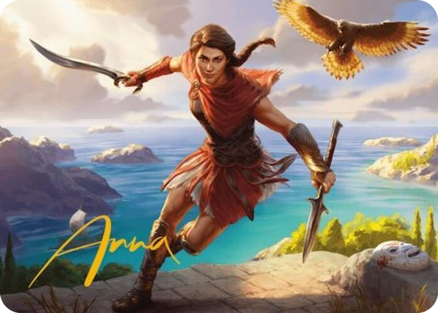 0006 Kassandra, Eagle Bearer Art Card (Gold-Stamped Signature) S Art Series: Universes Beyond: Assassin's Creed