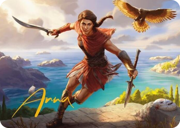 0006 Kassandra, Eagle Bearer Art Card (Gold-Stamped Signature) S Art Series: Universes Beyond: Assassin's Creed