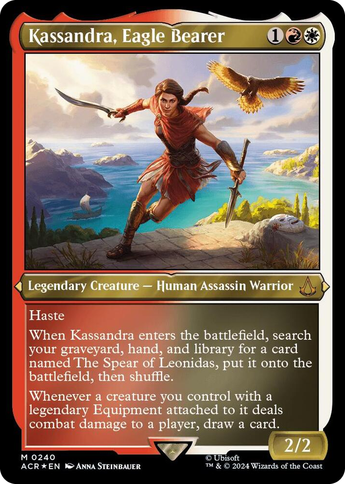 0240 Kassandra, Eagle Bearer (Foil Etched) M Universes Beyond: Assassin's Creed