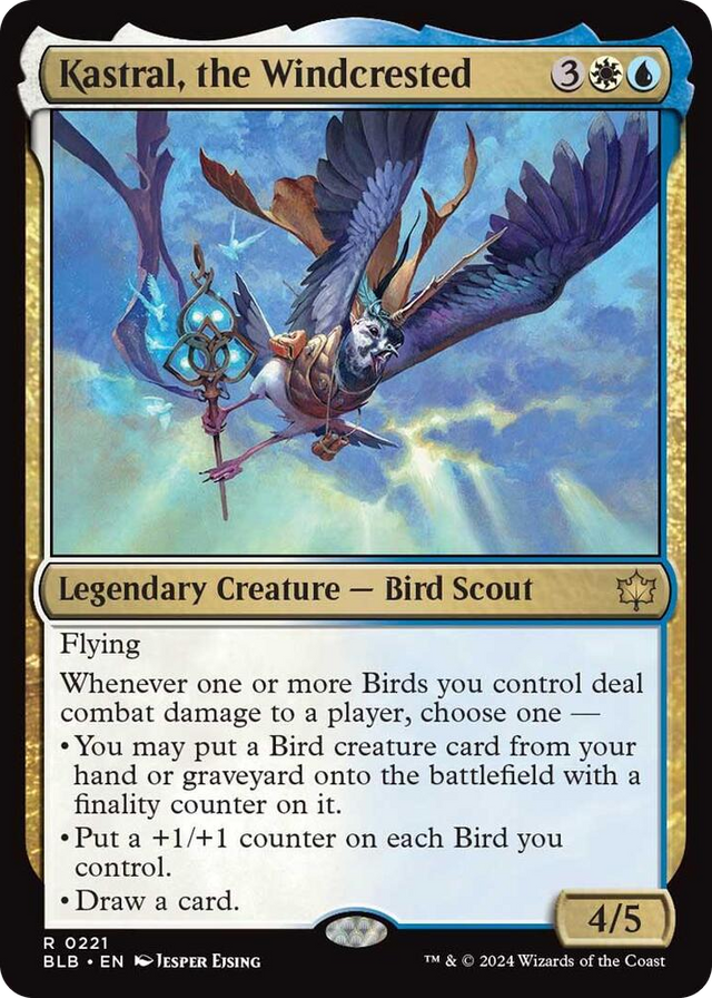 0221 Kastral, the Windcrested R Bloomburrow