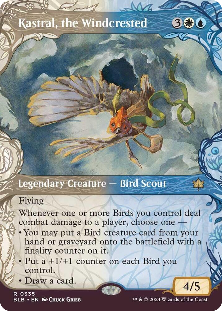 0335 Kastral, the Windcrested (Showcase) R Bloomburrow
