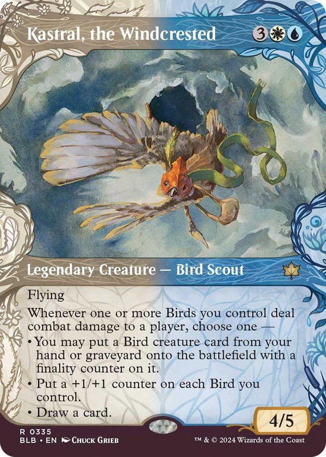 0335 Kastral, the Windcrested (Showcase) R Bloomburrow