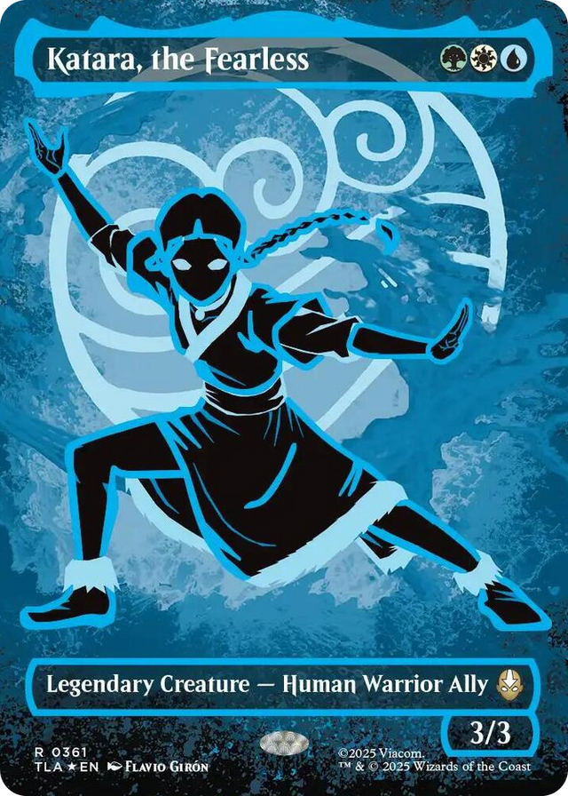 0361 Katara, the Fearless (Borderless) (Neon Ink Foil) R The Last Airbender