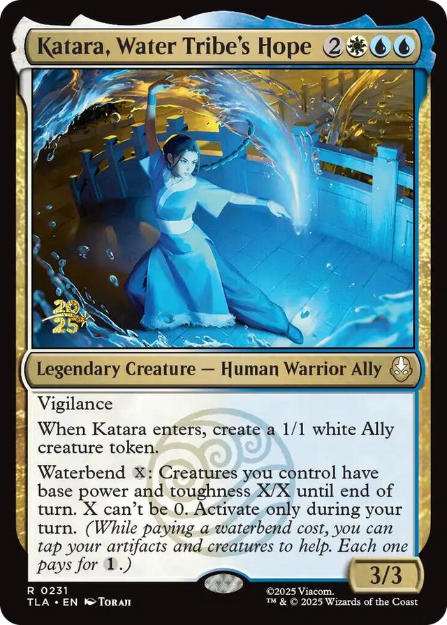 0231 Katara, Water Tribe's Hope R Prerelease Cards