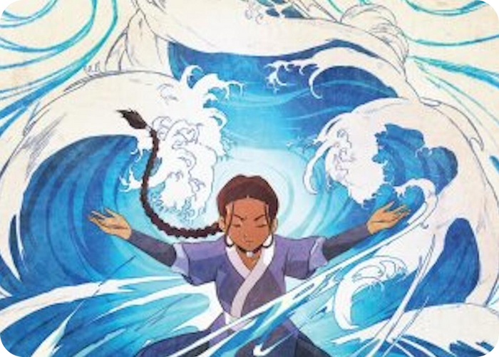 Katara, Water Tribe's Hope Art Card #48 S - Art Series: Avatar: The Last Airbender Pokemon card