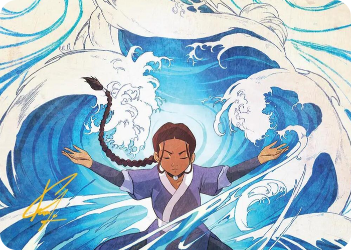 Katara, Water Tribe's Hope Art Card (Gold-Stamped Signature) #48 S - Art Series: Avatar: The Last Airbender Pokemon card