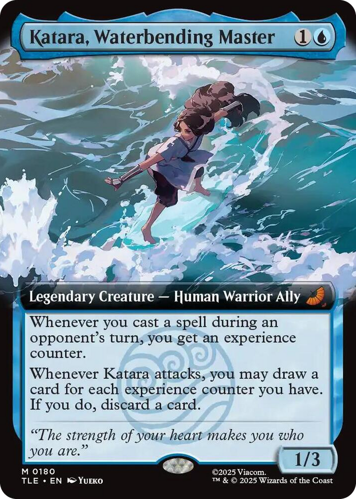 Katara, Waterbending Master (Extended Art) #180 M - The Last Airbender: Eternal-Legal Pokemon card