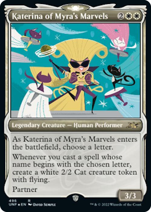 0496 Katerina of Myra's Marvels (Showcase) (Galaxy Foil) R Unfinity