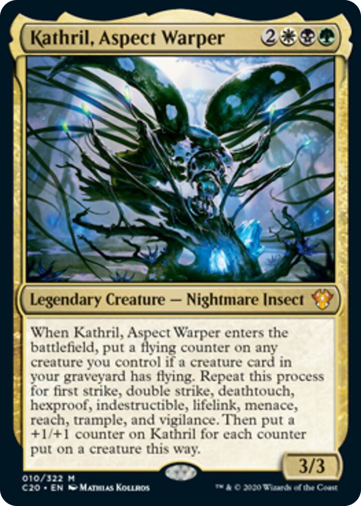 0010 Kathril, Aspect Warper (Commander 2020) M Oversize Cards