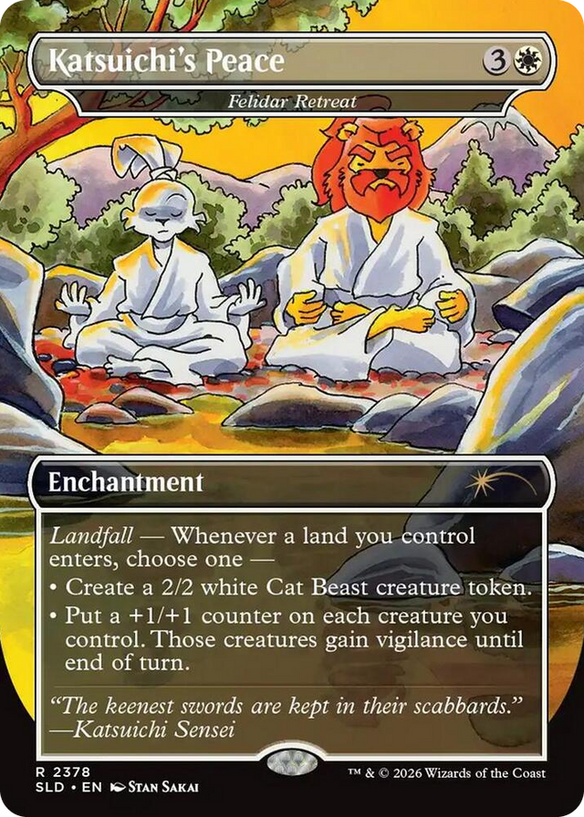 2378 Katsuichi's Peace - Felidar Retreat R Secret Lair Drop Series