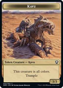 0012 Kavu // Angel Double-Sided Token T Commander: Dominaria United
