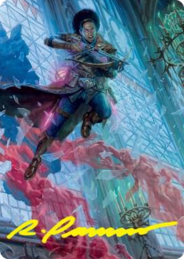 0003 Kaya, Geist Hunter Art Card (Gold-Stamped Signature) S Art Series: Innistrad: Crimson Vow