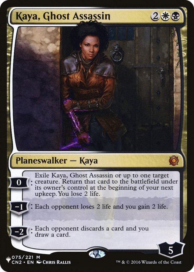 0075 Kaya, Ghost Assassin M The List Reprints
