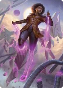 0049 Kaya, Intangible Slayer Art Card S Art Series: Phyrexia: All Will Be One