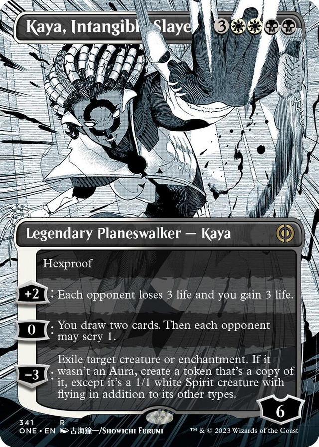 0341 Kaya, Intangible Slayer (Borderless) R Phyrexia: All Will Be One