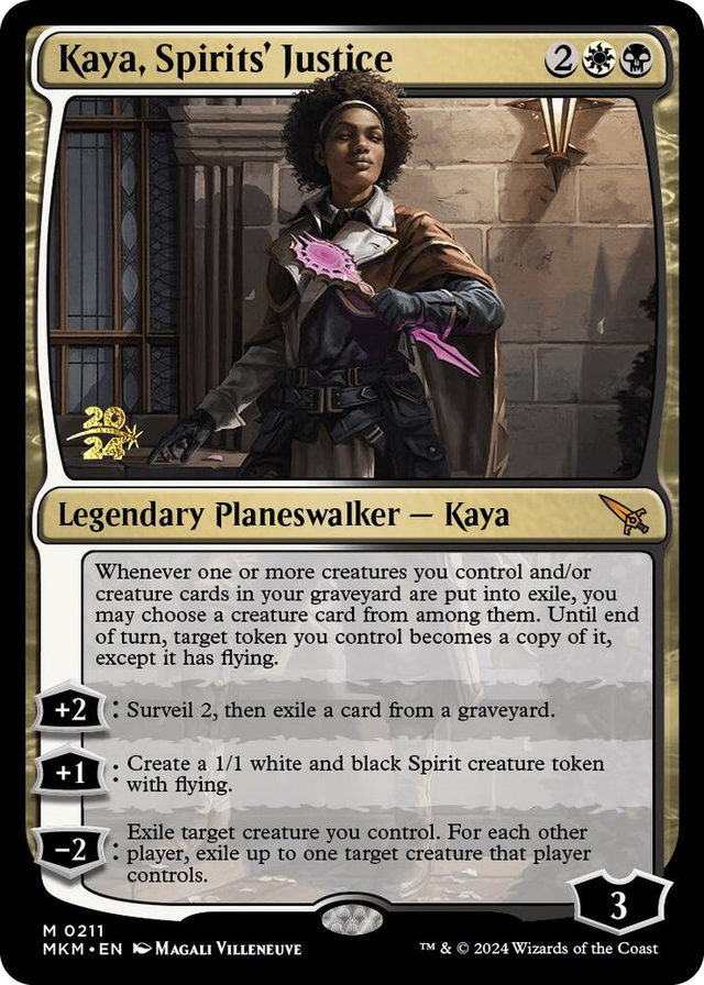 0211 Kaya, Spirits' Justice M Prerelease Cards