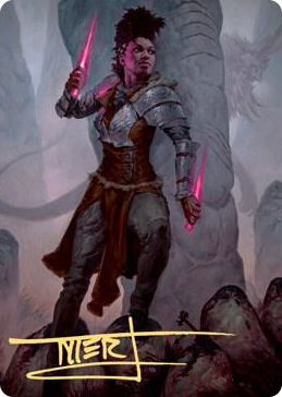 0058 Kaya the Inexorable Art Card (Gold-Stamped Signature) S Art Series: Kaldheim