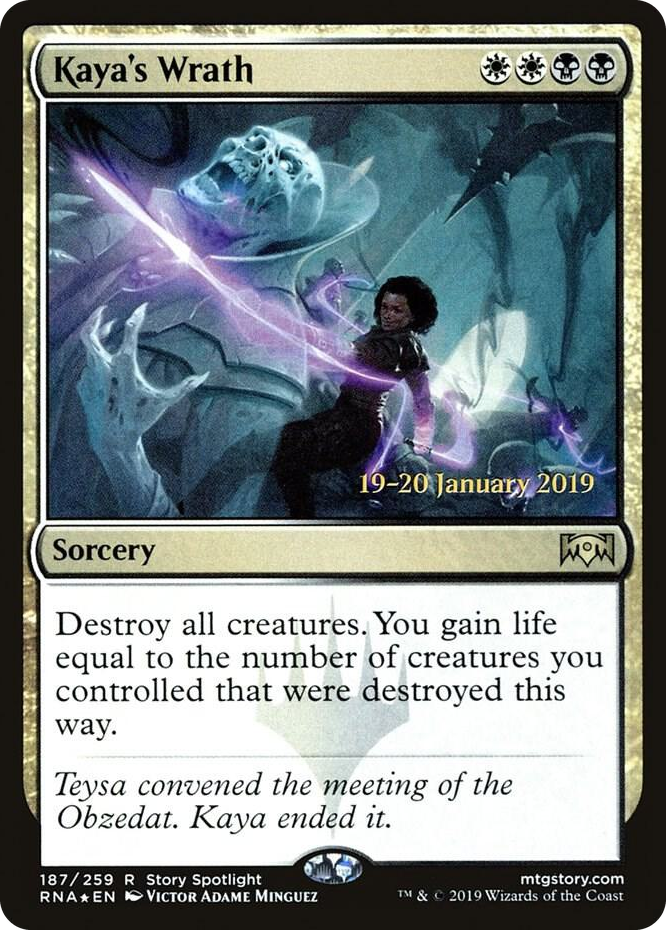 0187 Kaya's Wrath R Prerelease Cards