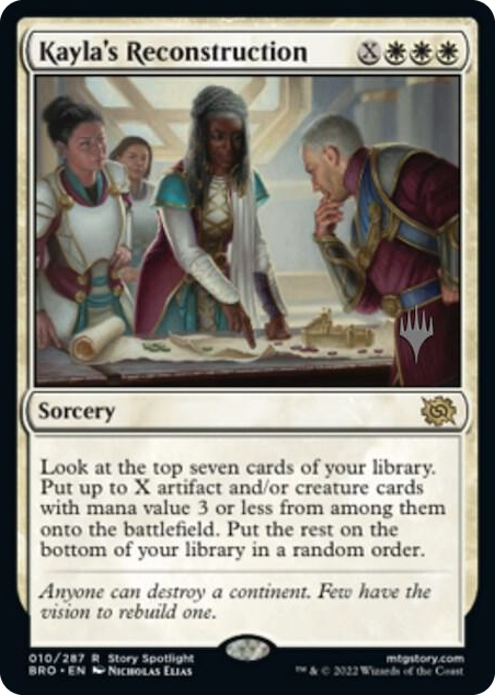 0010 Kayla's Reconstruction R Promo Pack: The Brothers' War