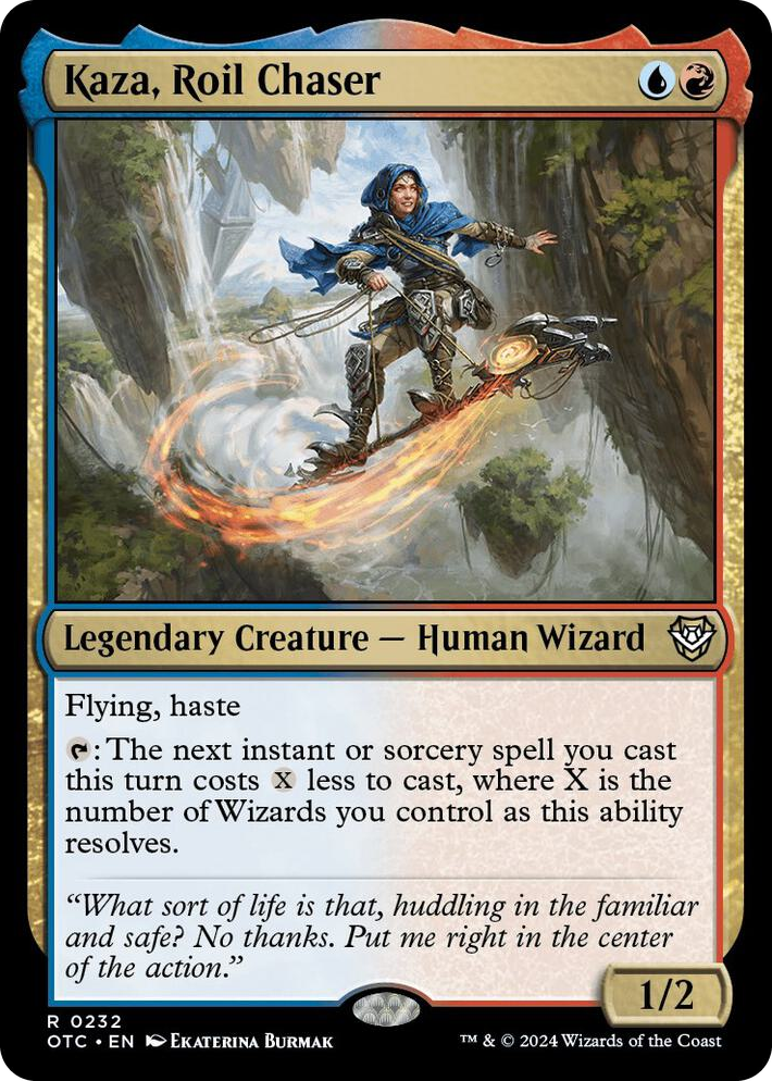 0232 Kaza, Roil Chaser R Commander: Outlaws of Thunder Junction
