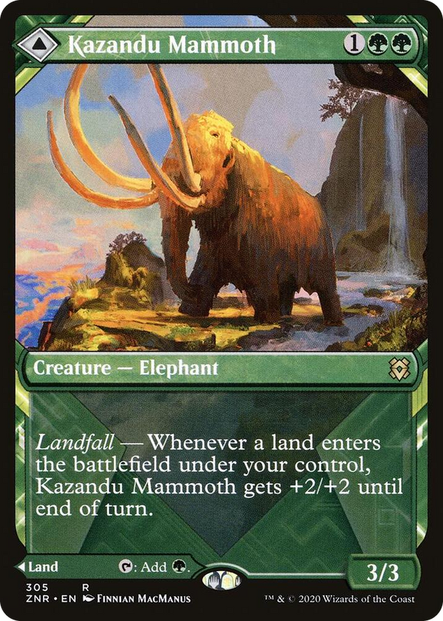 0305 Kazandu Mammoth (Showcase) R Zendikar Rising