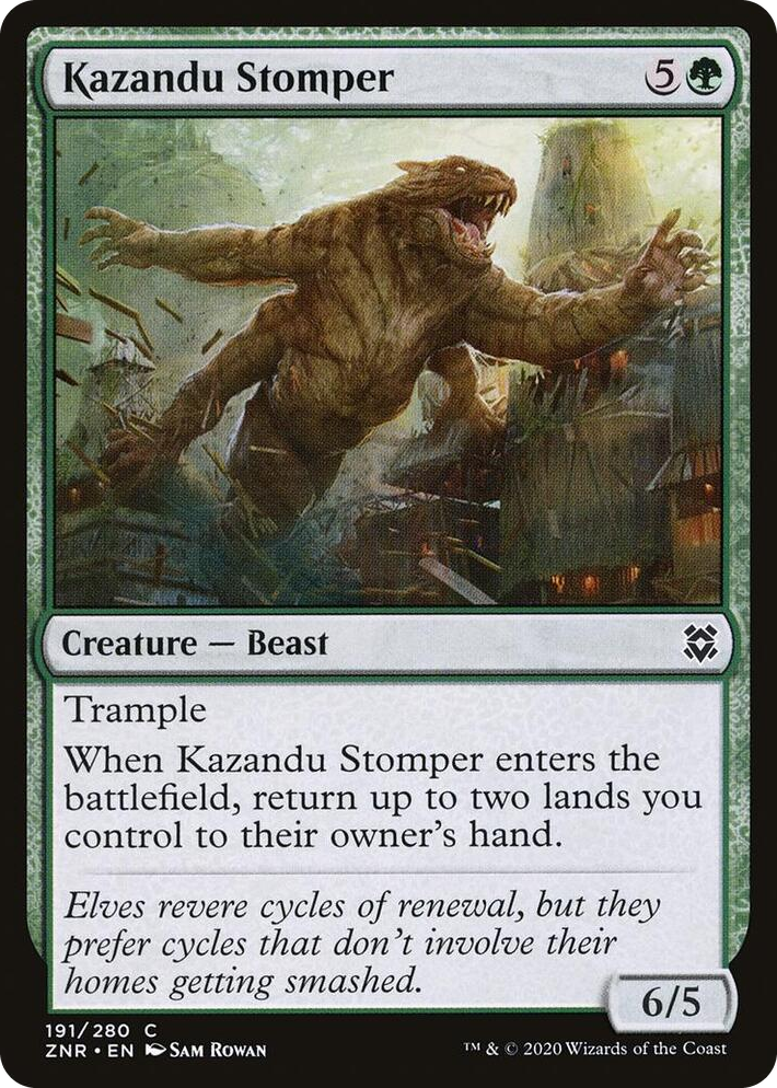 0191 Kazandu Stomper C Zendikar Rising