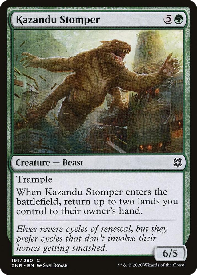 0191 Kazandu Stomper C Zendikar Rising