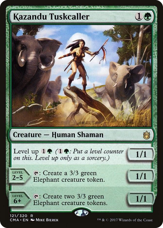 Kazandu Tuskcaller #121 R - Commander Anthology Pokemon card