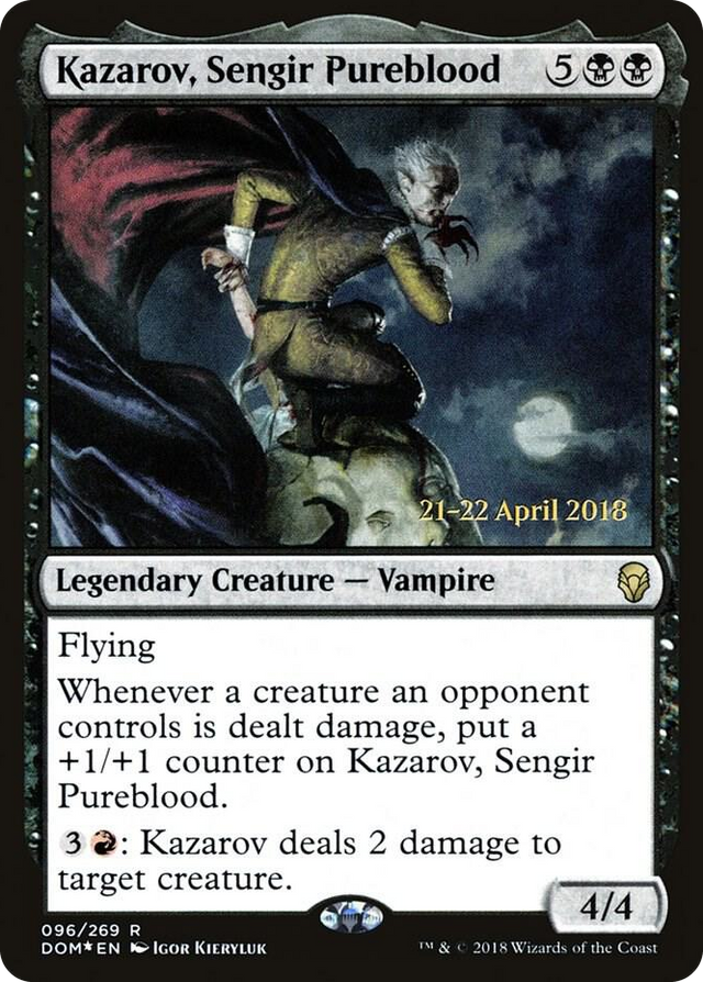 0096 Kazarov, Sengir Pureblood R Prerelease Cards