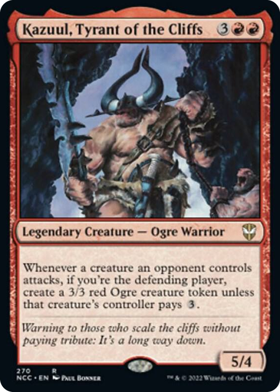 0270 Kazuul, Tyrant of the Cliffs R Commander: Streets of New Capenna