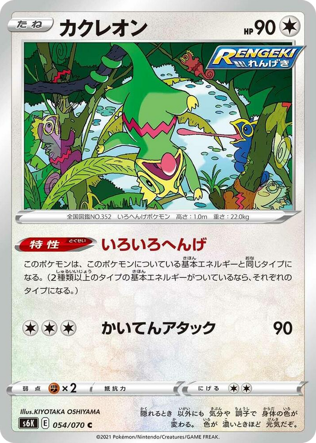 0054 Kecleon Common Jet-Black Spirit
