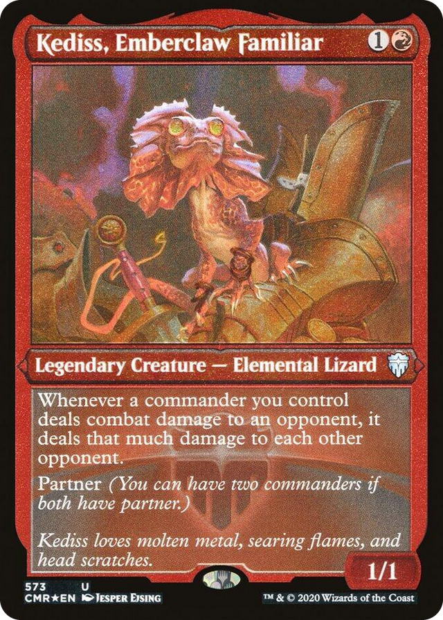 0573 Kediss, Emberclaw Familiar (Foil Etched) U Commander Legends