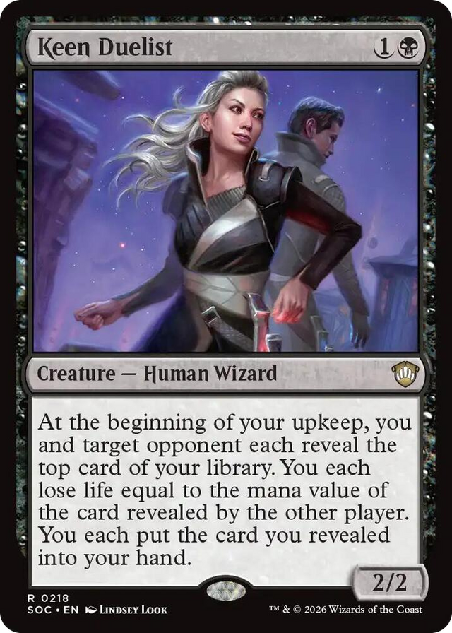 0218 Keen Duelist R Commander: Secrets of Strixhaven
