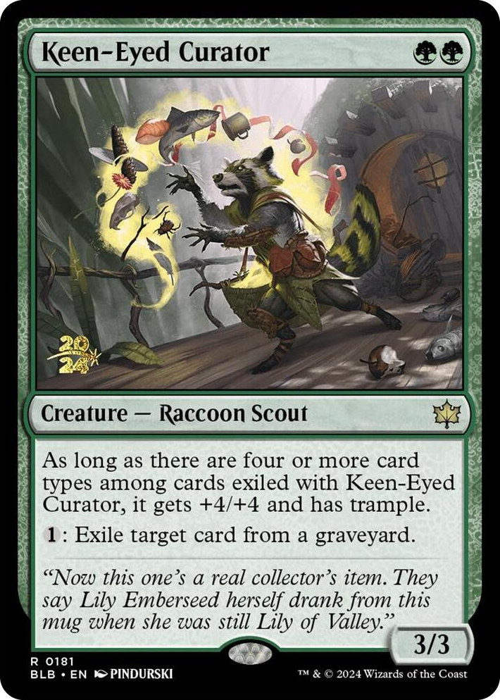 0181 Keen-Eyed Curator R Prerelease Cards