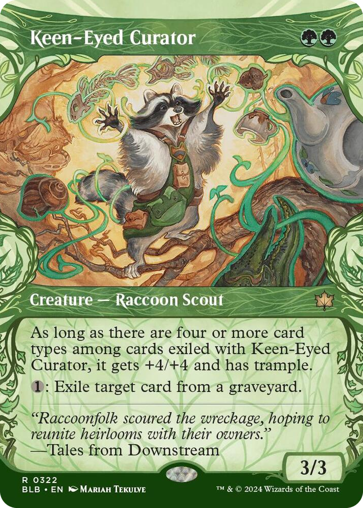 0322 Keen-Eyed Curator (Showcase) R Bloomburrow