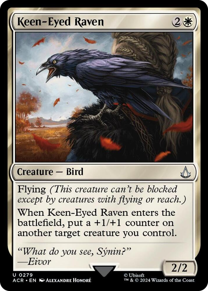 0279 Keen-Eyed Raven U Universes Beyond: Assassin's Creed