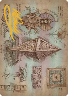 0064 Keening Stone Art Card (Gold-Stamped Signature) S Art Series: The Brothers' War