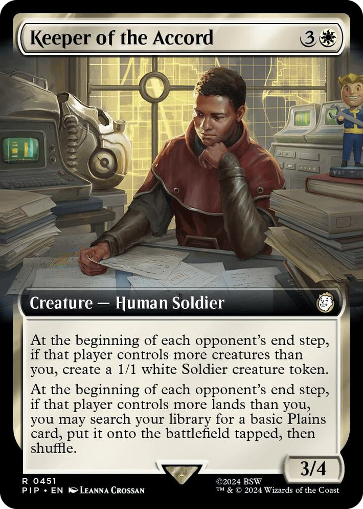 0451 Keeper of the Accord (Extended Art) R Universes Beyond: Fallout