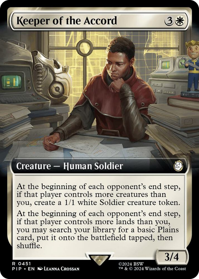 0451 Keeper of the Accord (Extended Art) R Universes Beyond: Fallout
