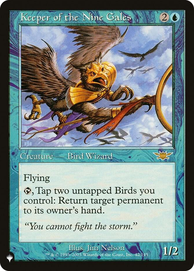 Keeper of the Nine Gales #42 R - The List Reprints Pokemon card