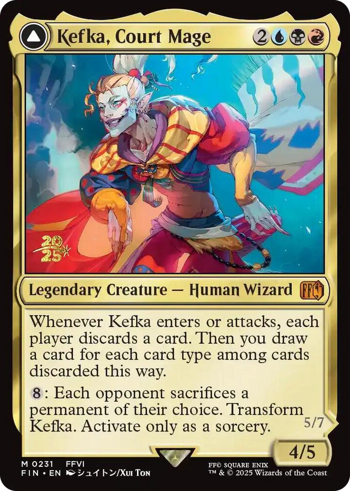 Kefka, Court Mage #231 M - Prerelease Cards Pokemon card