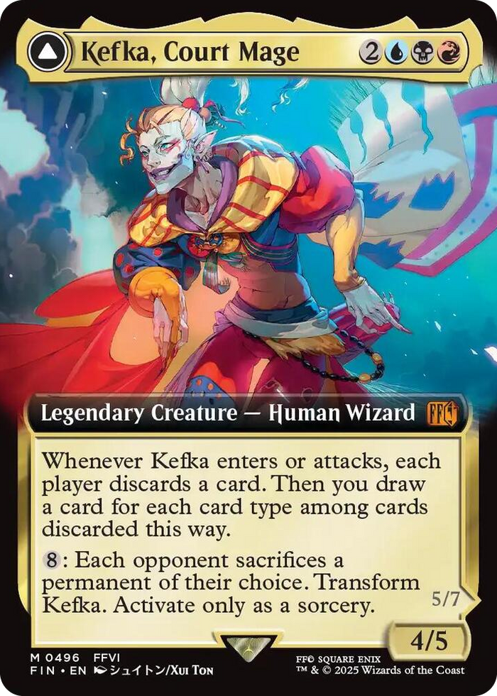Kefka, Court Mage (Extended Art) #496 M - FINAL FANTASY Pokemon card