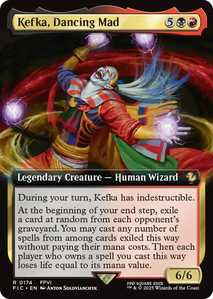 0174 Kefka, Dancing Mad (Extended Art) R Commander: FINAL FANTASY