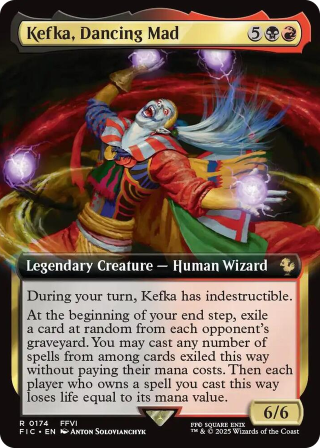 0174 Kefka, Dancing Mad (Extended Art) R Commander: FINAL FANTASY