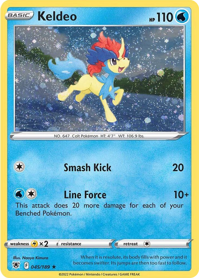 0045 Keldeo - 045/189 (Cosmos Holo) Holo Rare Miscellaneous Cards & Products